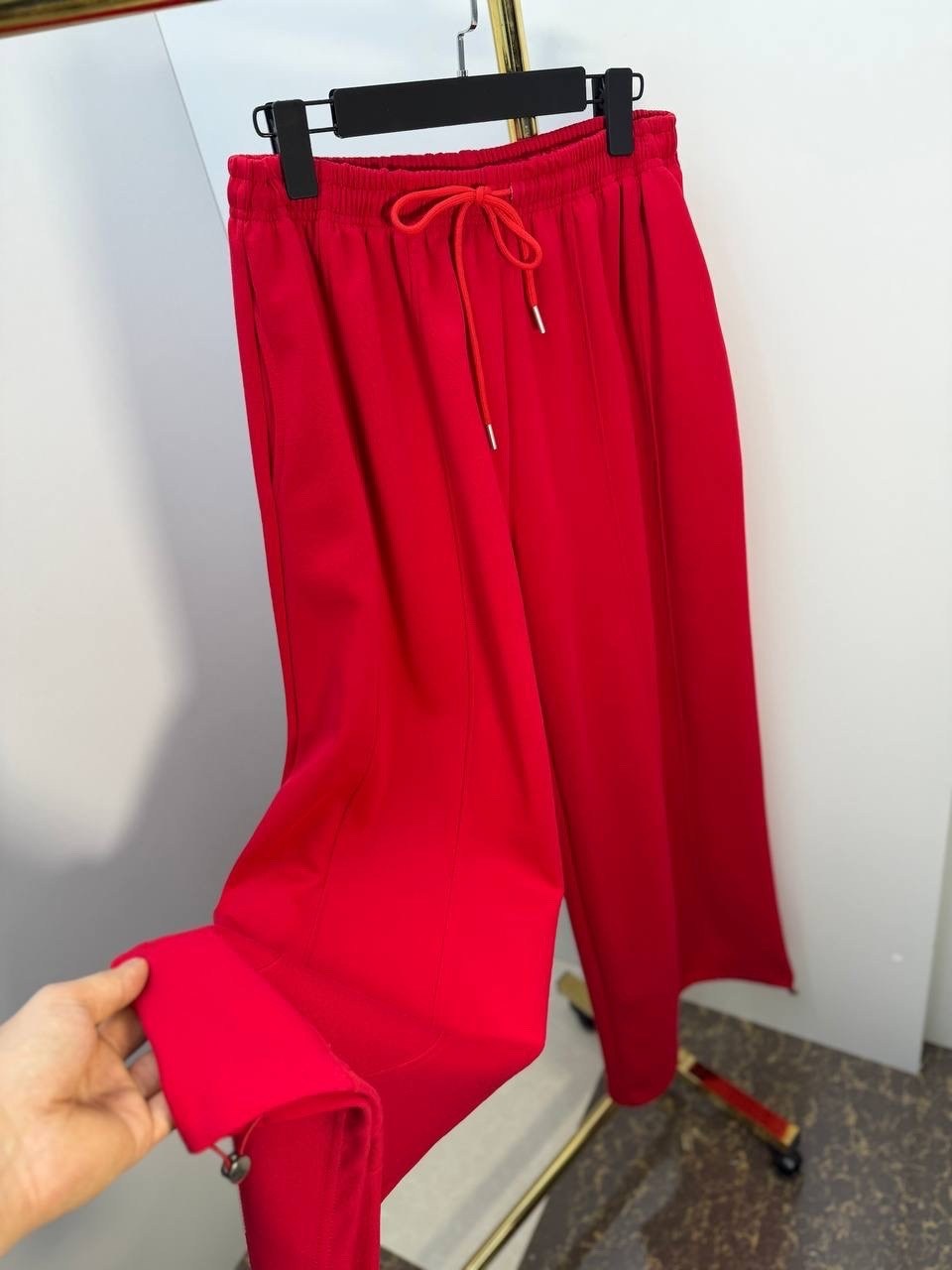 брюки палаццо,широкие брюки,модные брюки,брюки палаццо красные,брюки свободные