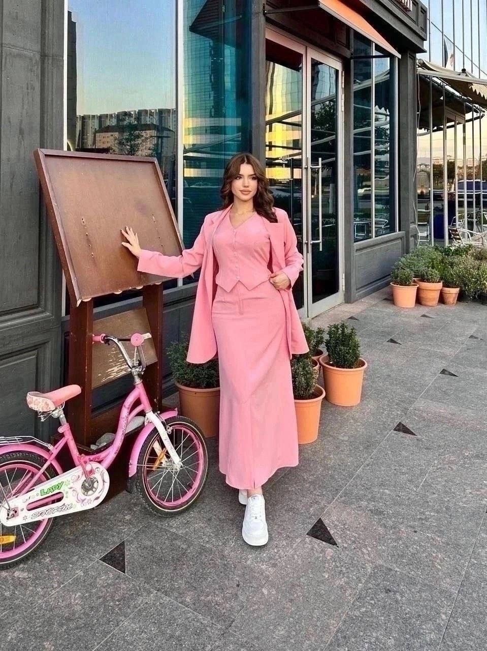 костюм женский тройка,розовый костюм,костюм двойка женская,брючный костюм