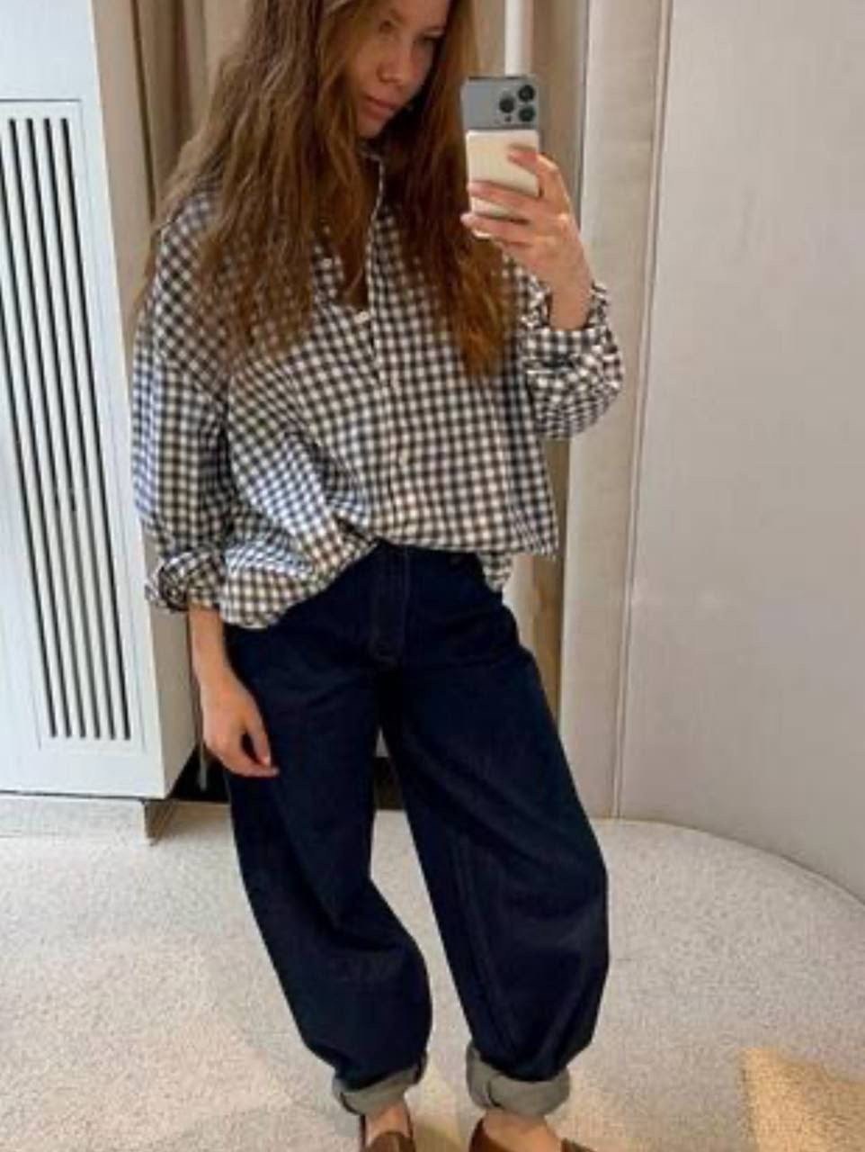 рубашка оверсайз в клетку,рубашка модная,женская рубашка,стильная рубашка,оверсайз рубашка