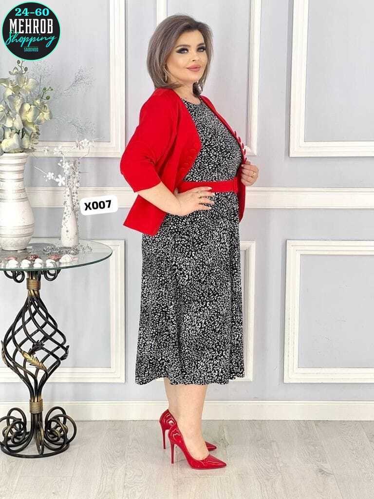 костюм женский нарядный стилный модный,molgul платье с пиджаком комплект большие размеры,женский костюм двойка,нарядное платье,женское платье