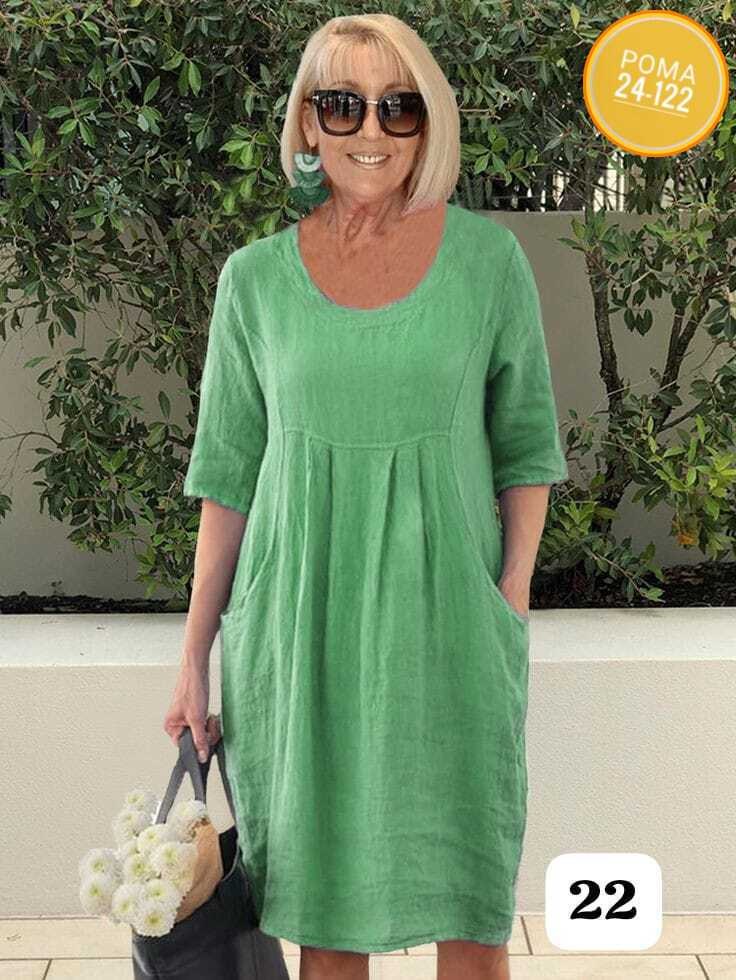 туника льняная,свободное платье,платье из хлопка и льна,льняное платье,платье свободного покроя