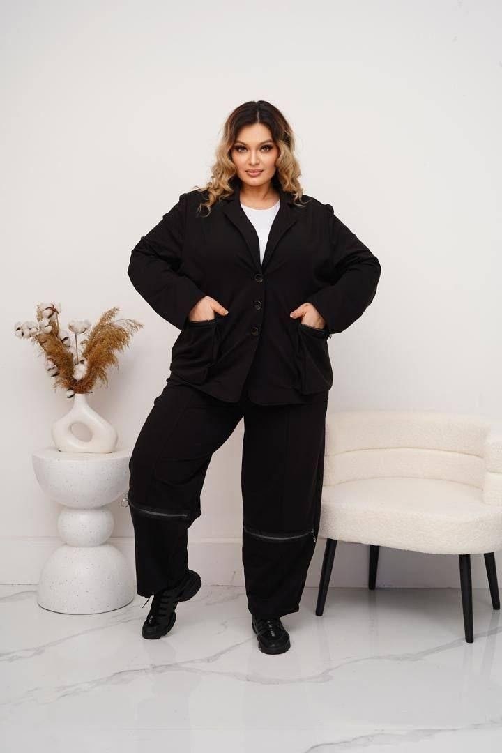 жакет и брюки,женский костюм, больших размеров,жакет,брючный комплект