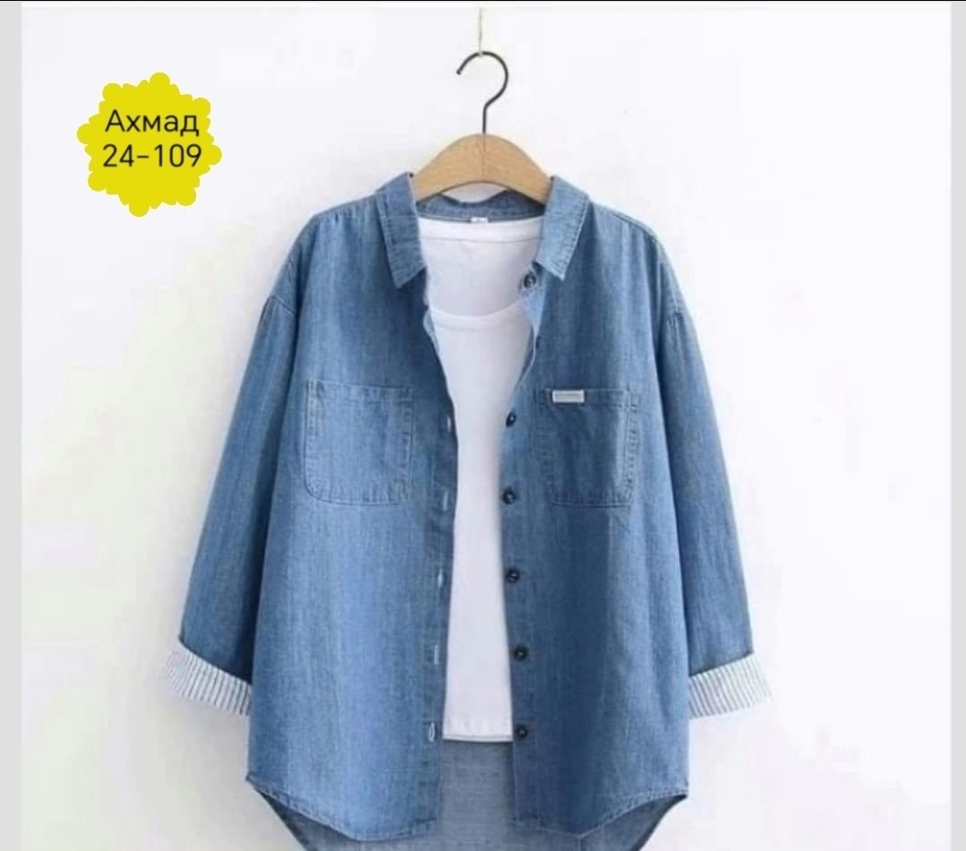 рубашка женская,рубашка джинсовая женская,джинсовая рубашка,джинсовая рубашка свободная,рубашка джинс