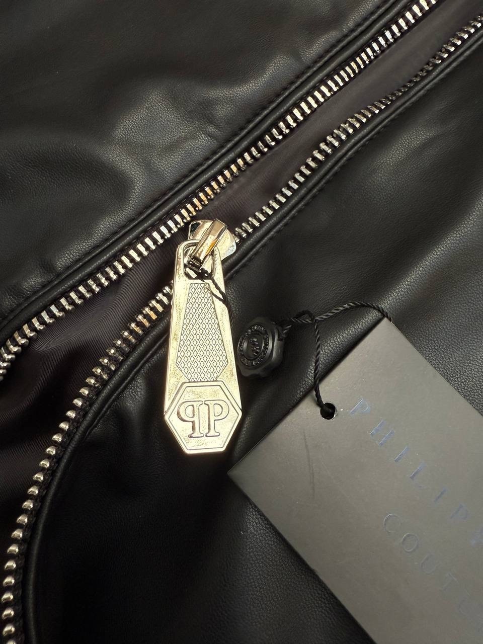 кожаная куртка philipp plein,philipp plein кожаная куртка мужская,philipp plein leather bomber jacket,кожаная куртка филипп плейн мужская,куртка philipp plein мужская