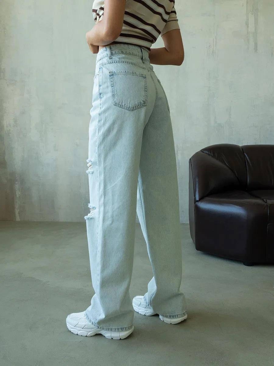 джинсы женские,джинсы брюки,широкие джинсы,штаны джинсы,джинсы широкие рваные