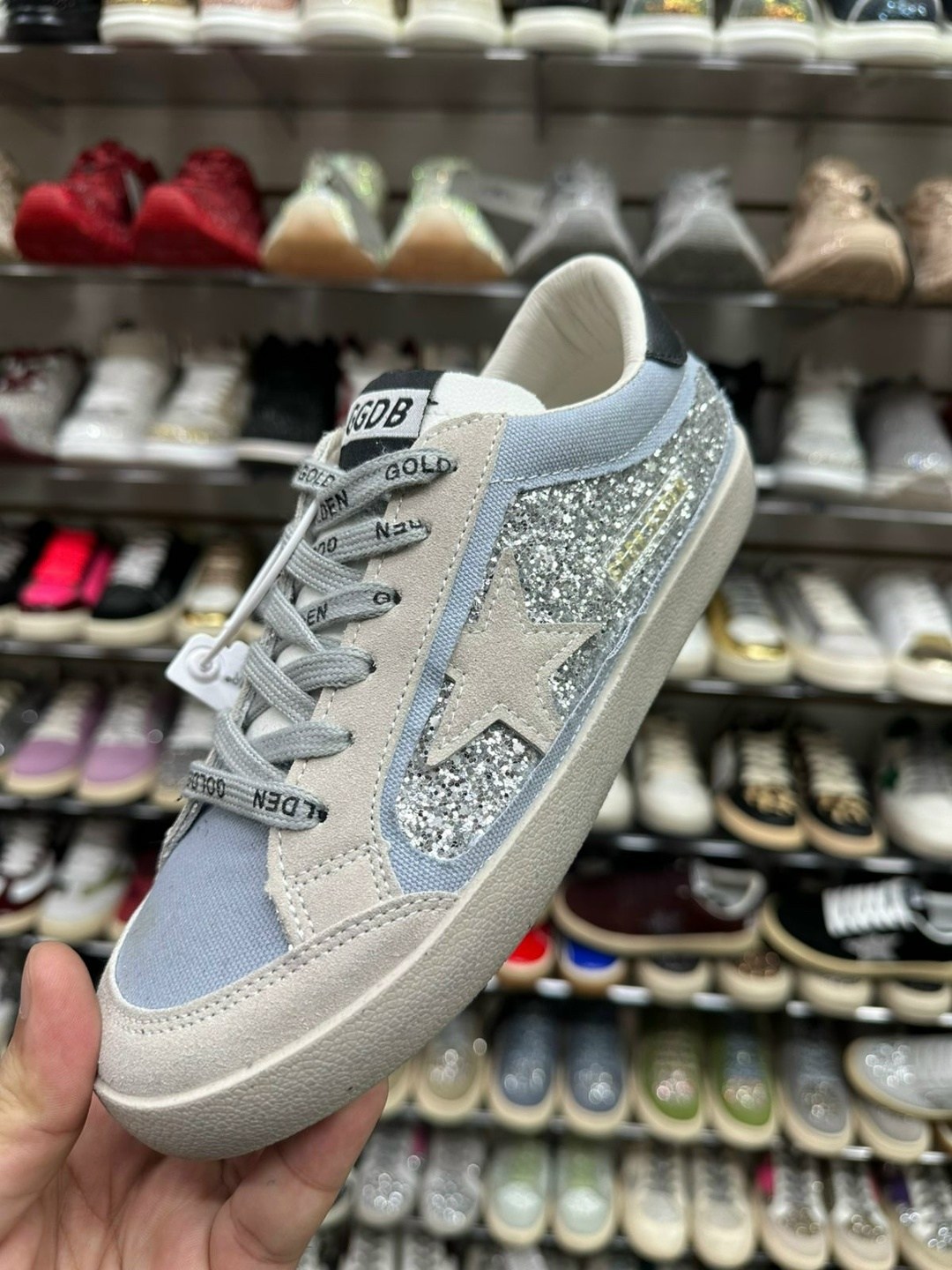 ,golden goose кеды super-star с кристаллами черный,кеды golden goose,golden goose sneakers,кроссовки golden goose boutique