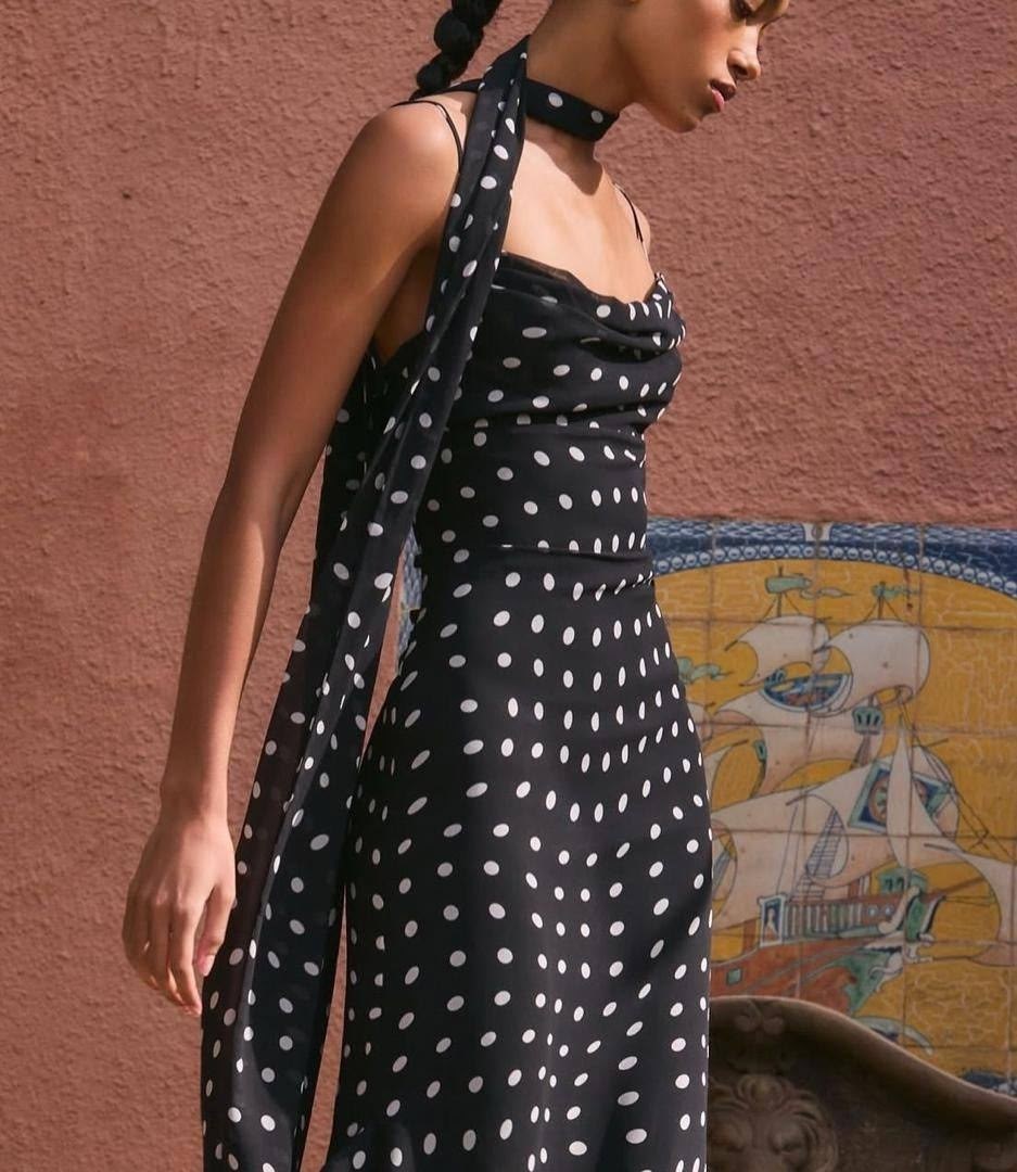 женское платье в горошек,женская юбка с принтом в горошек,шифоновое платье в горошек,летнее платье в горошек,шифоновое платье