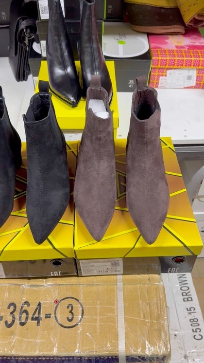 ,женские ботильоны,grey ankle boots low heel,замшевые ботильоны,ботильоны модные