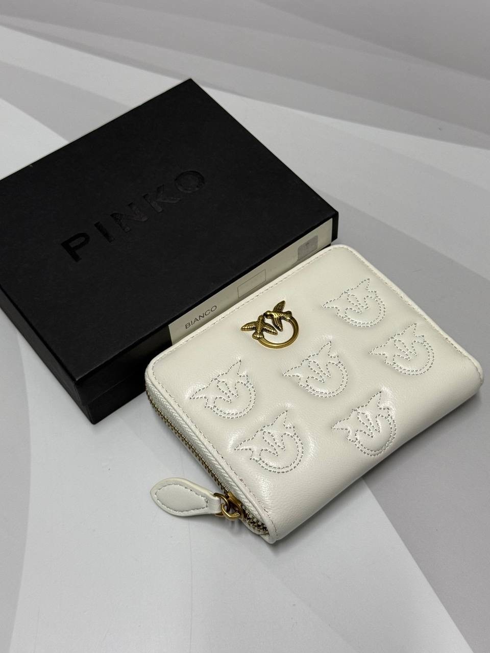 кошелек pinko,кошелек pinko белый,кожаный кошелек pinko,женские кошельки,кошелек белый пинко