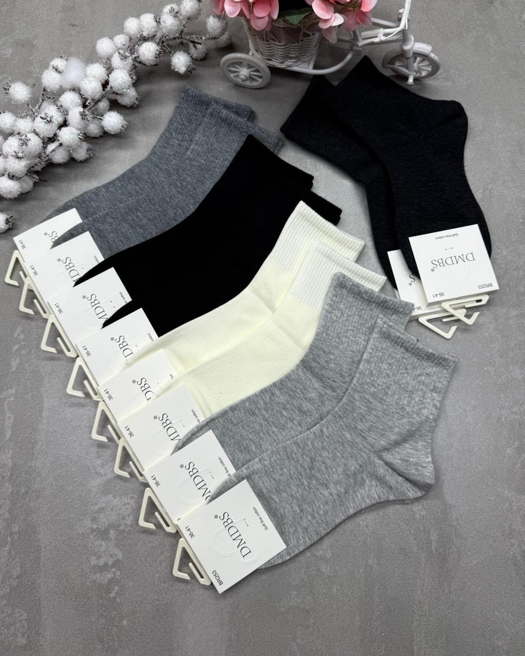 носки женские р. 36-41 (5 пар) арт. 1305593,носки женские,мужские носки,носки комплект,носки однотонные