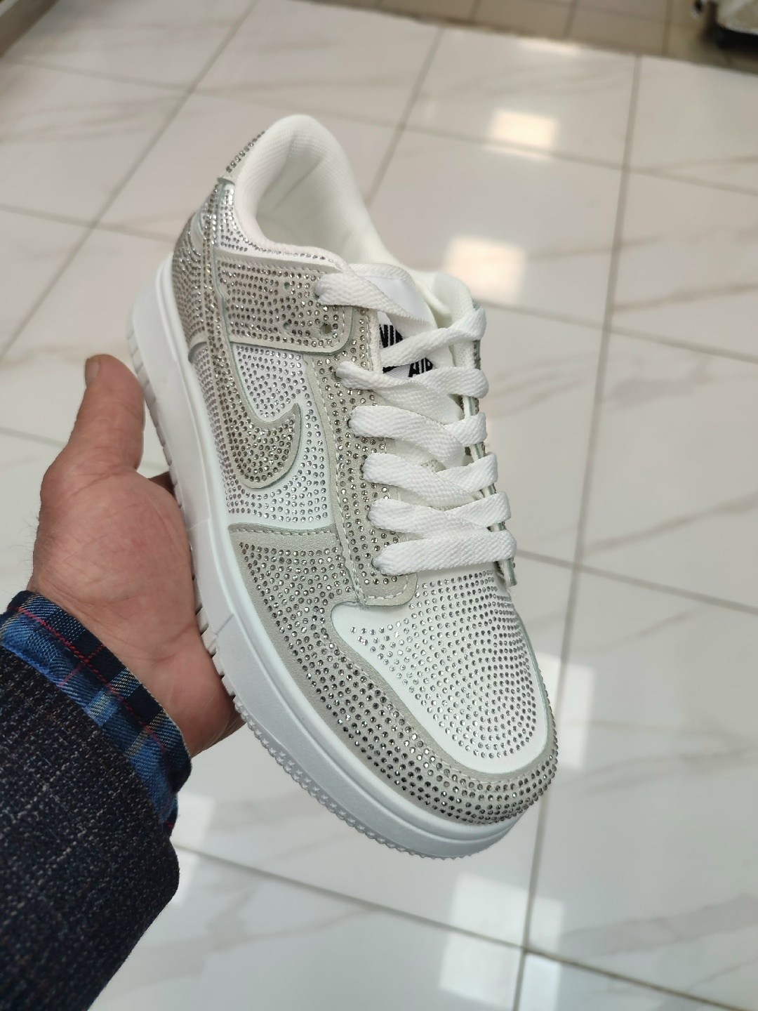 кроссовки,женские кроссовки, женская,nike air force 1 swarovski, кроссовки