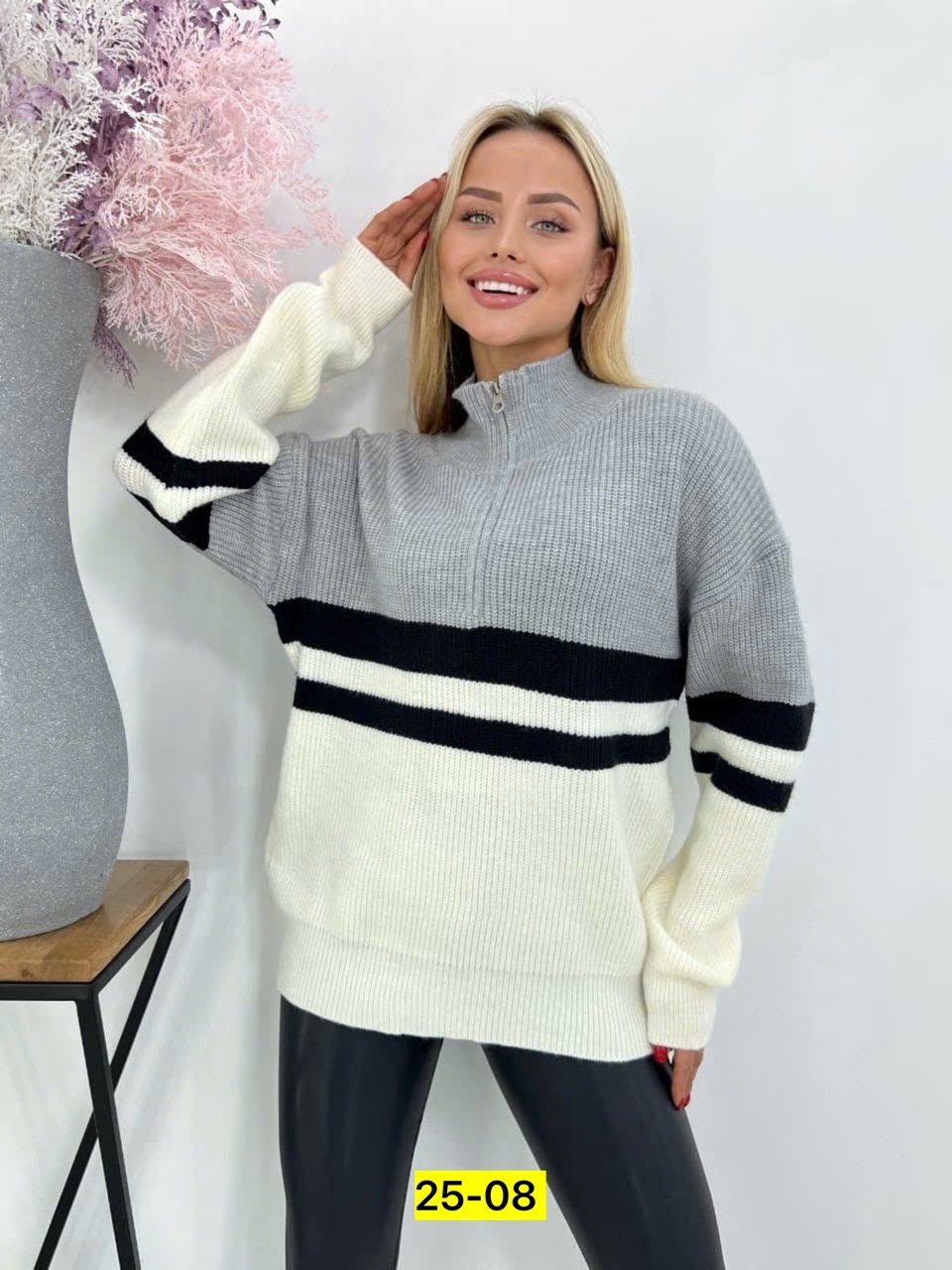 свитер кофта вязаная,женские вязаные свитера,кофта вязаная в полоску,свитера больших размеров,женский свободный свитер