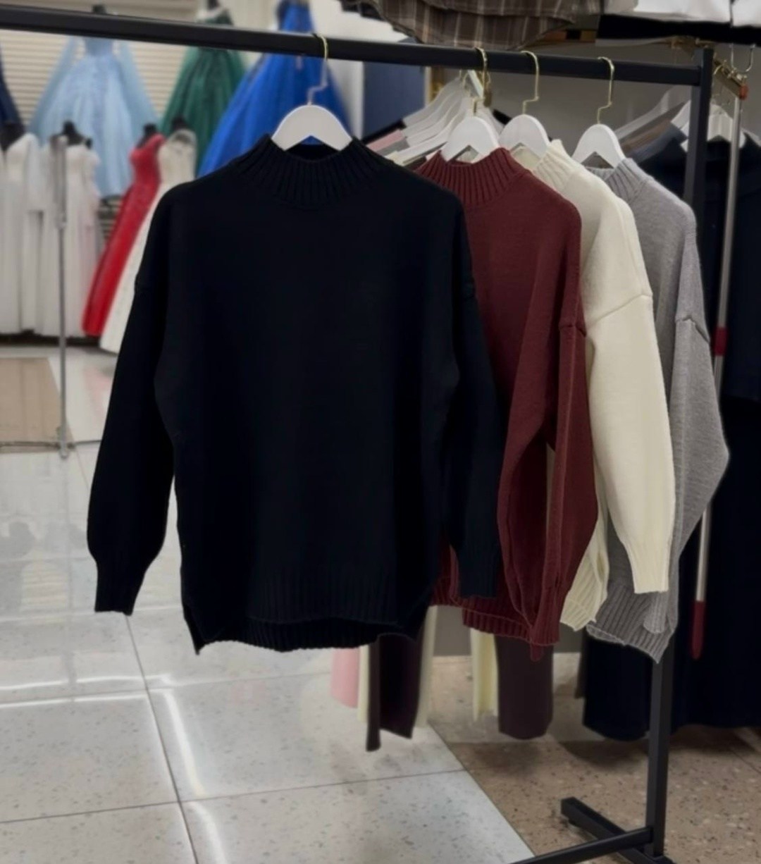 свитер женский,женский джемпер,вязаный свитер оверсайз базовый fashion lux,свитер,свитер от