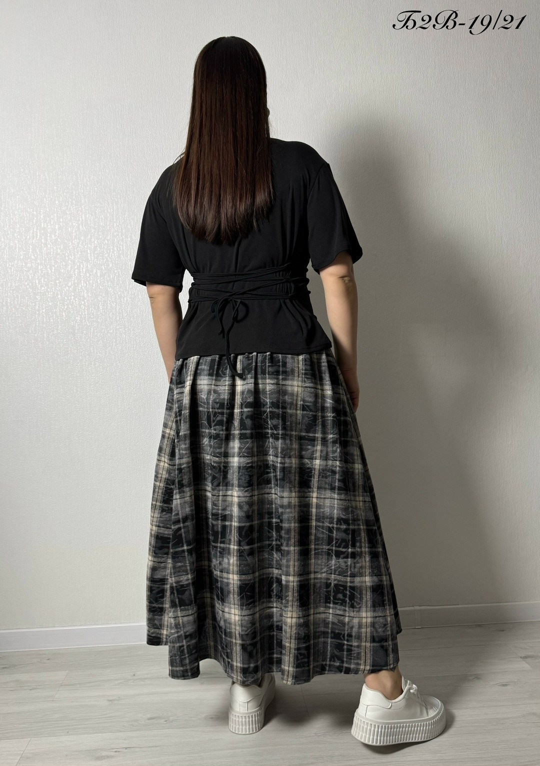 юбка макси в клетку с карманами,юбка,юбка для полных женщин,юбка для полных,юбка женская