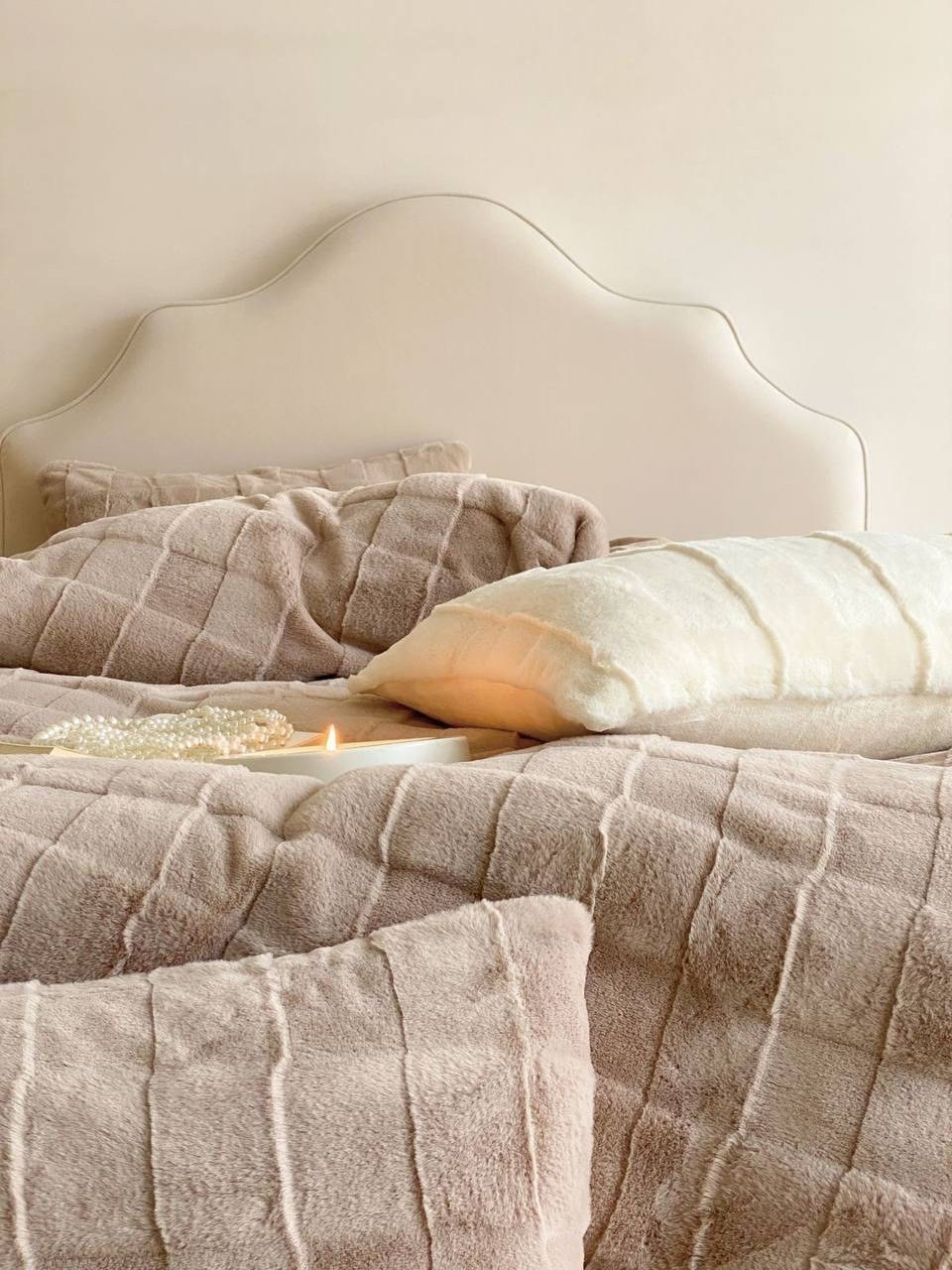 меховой плед,покрывало меховое,теплое одеяло,плед и покрывало,бежевый плед