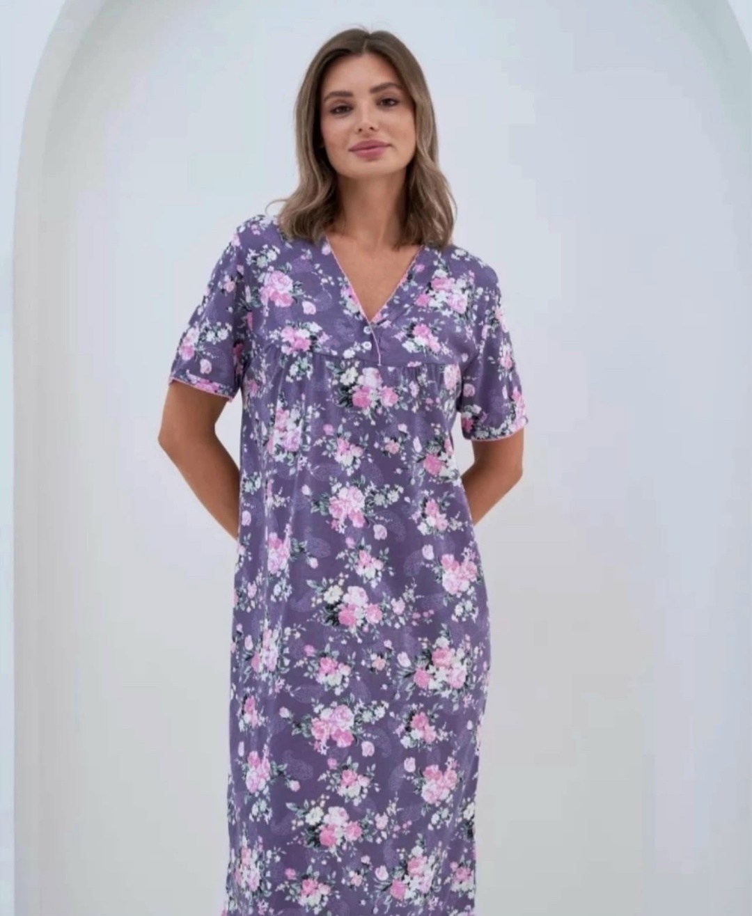 ночная сорочка трикотажная хлопок mironia,ночная сорочка трикотажная хлопок,ночная сорочка женская,ночная сорочка женская хлопок,ночная сорочка домашняя одежда