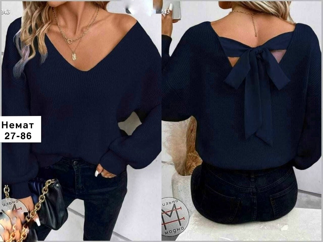 кофта с бантом,кофта женская,элегантный женский свитер,женская блузка,свитер с бантом на спине