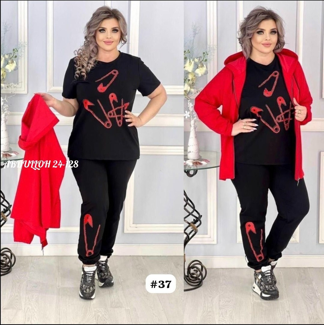 костюм женский тройка,спортивный женский костюм больших размеров,стильная одежда больших размеров,женские костюмы,костюм трикотаж