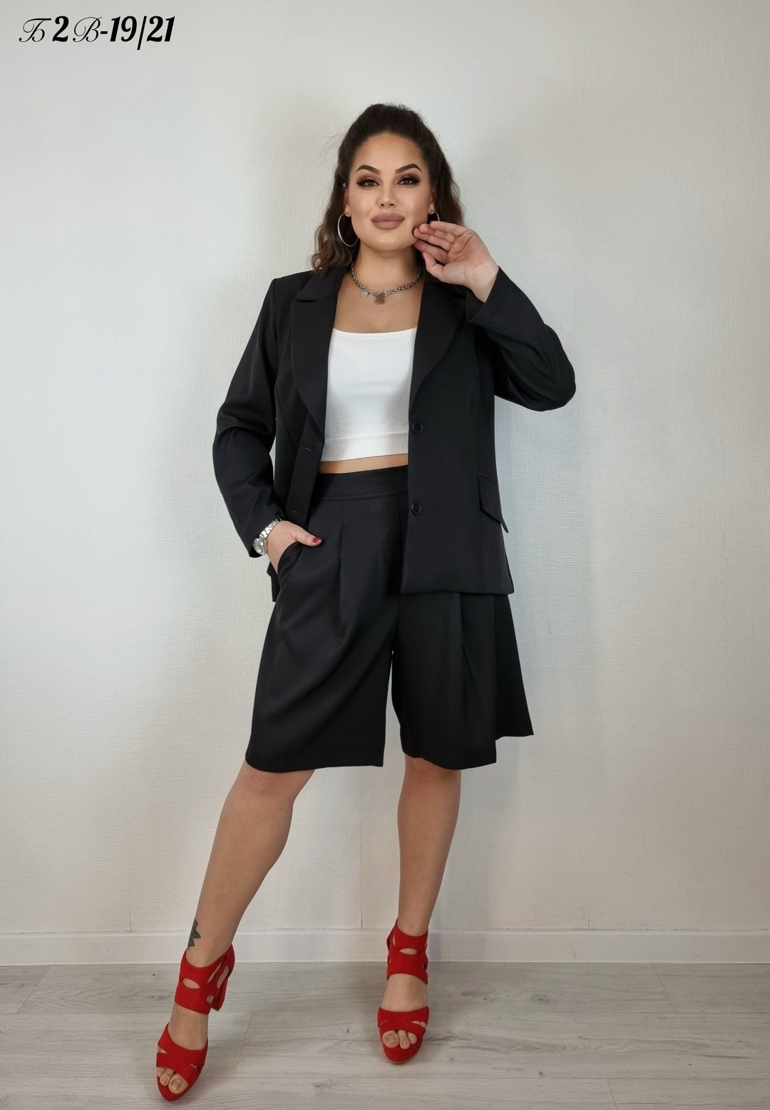 модные костюмы,жакет,костюм dilanavip 2055-р черный,женские жакеты,деловой женский костюм