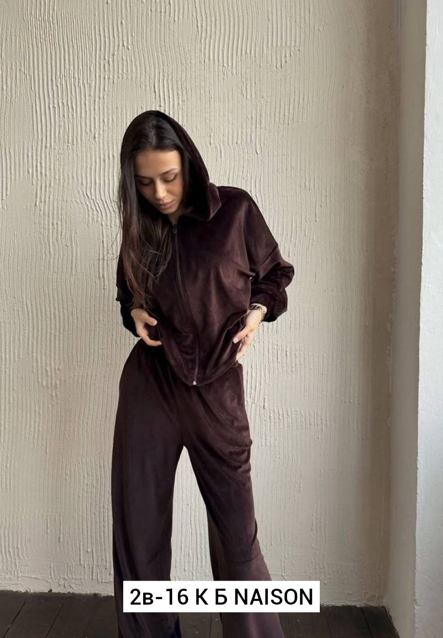 костюм велюровый бархатный с капюшоном и брюками палаццо zakiya shop,костюм велюровый бархатный с капюшоном и брюками палаццо zakiya shop цвет графит,велюровый костюм 2026,костюм женский велюровый,кос