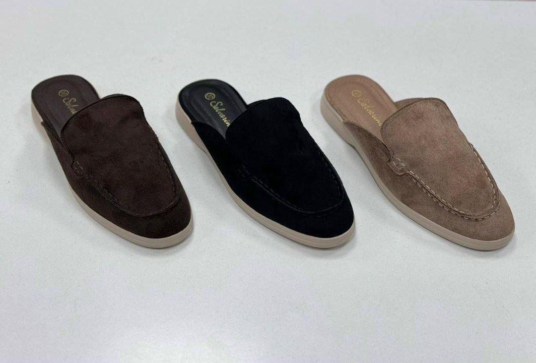 ,замшевые мюли,женская ,мюли женские,женские шлепанцы