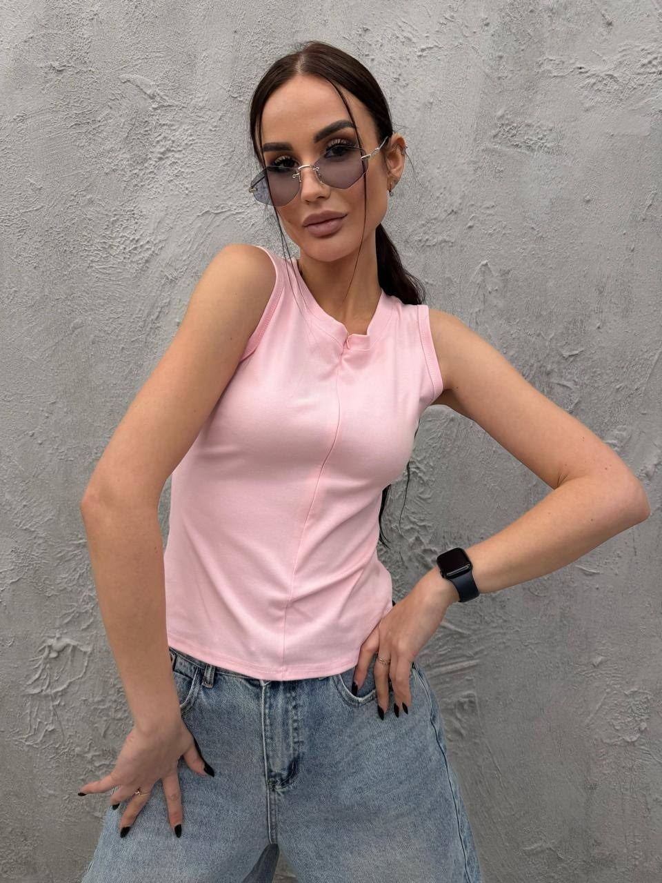 женская майка,майка топ,топ женский,майка розовая,трикотажная майка