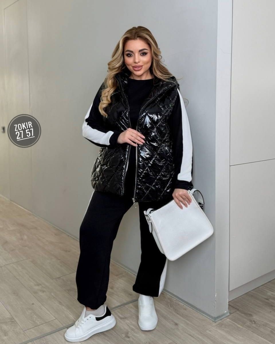 жилет на синтепоне,костюм женский тройка,костюм двойка женский,костюм теплый,демисезонная жилетка