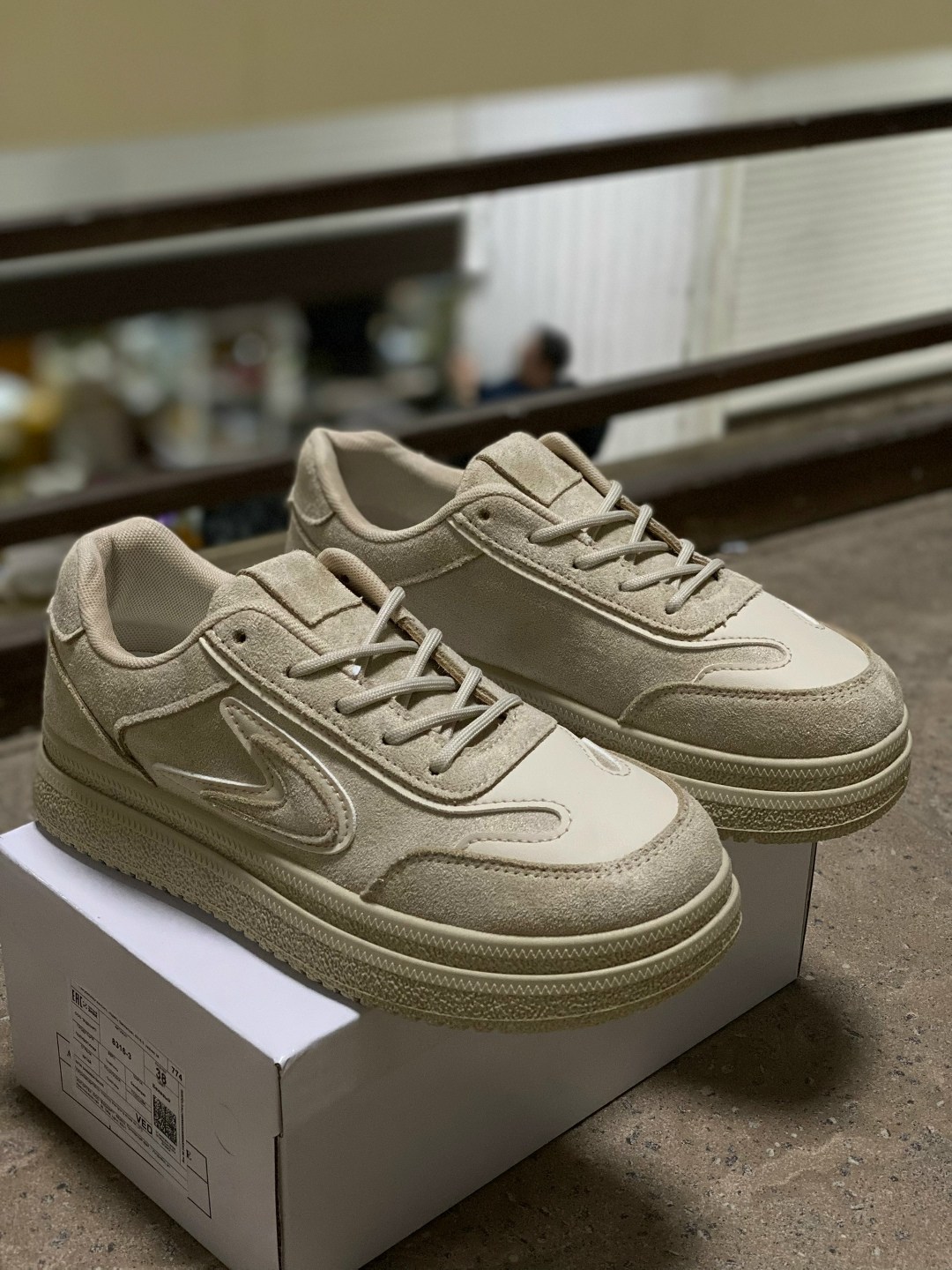 кроссовки женскиe,, повседневные,спортивная ,бежевые кроссовки