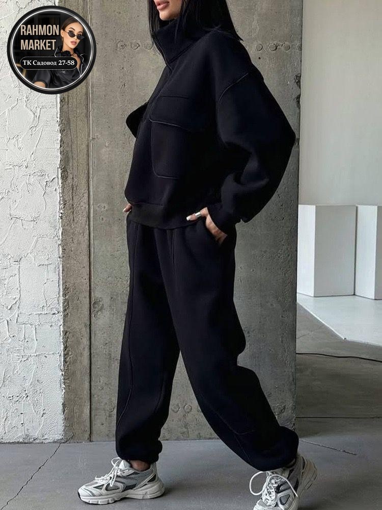 спортивный костюм теплый с начесом с капюшоном оверсайз modern_girlie,теплый спортивный костюм,теплый костюм на флисе,женский спортивный удобный костюм на флисе,спортивный костюм