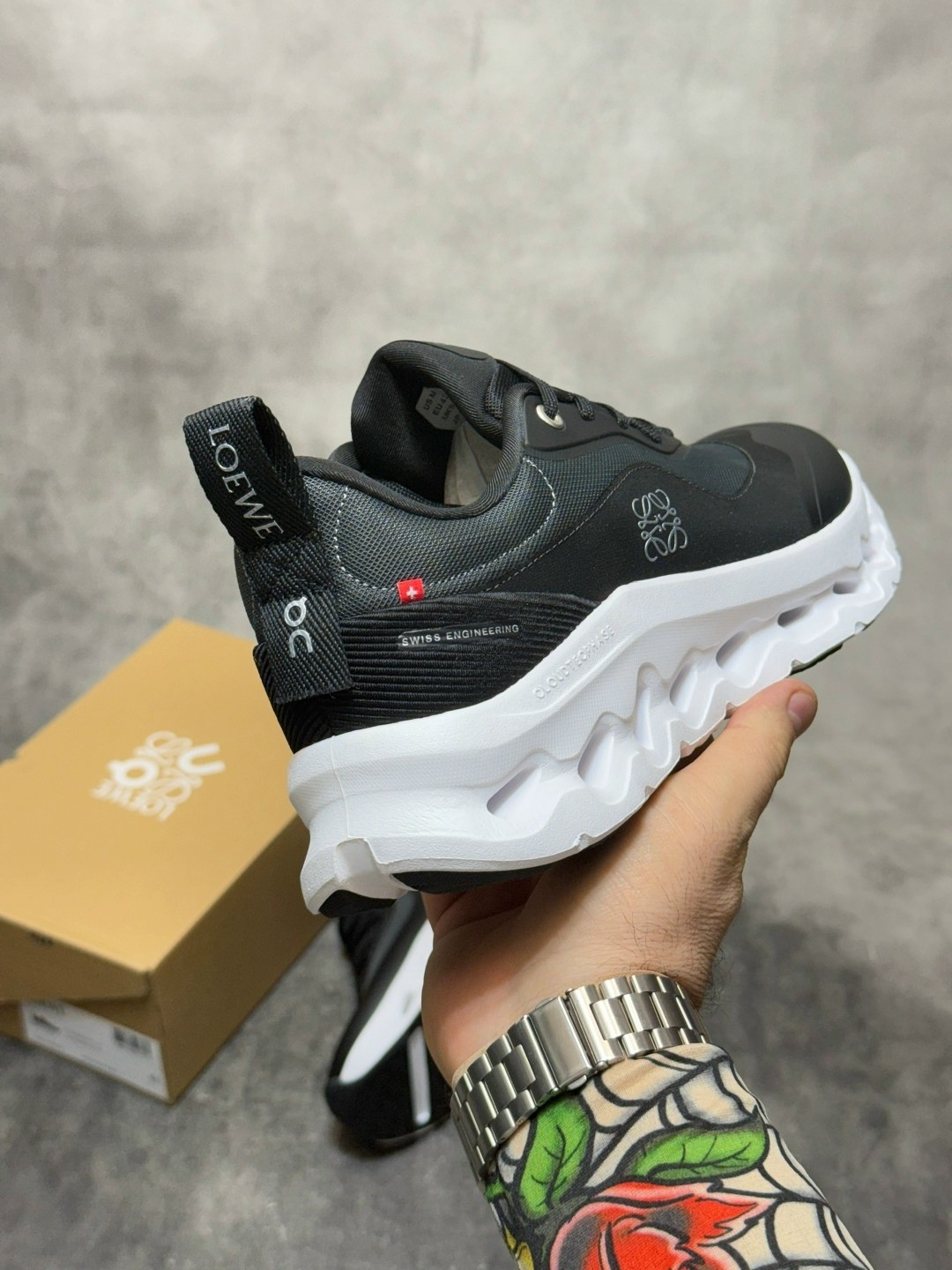кроссовки loewe,,женские кроссовки,спортивные кроссовки,кроссовки черные