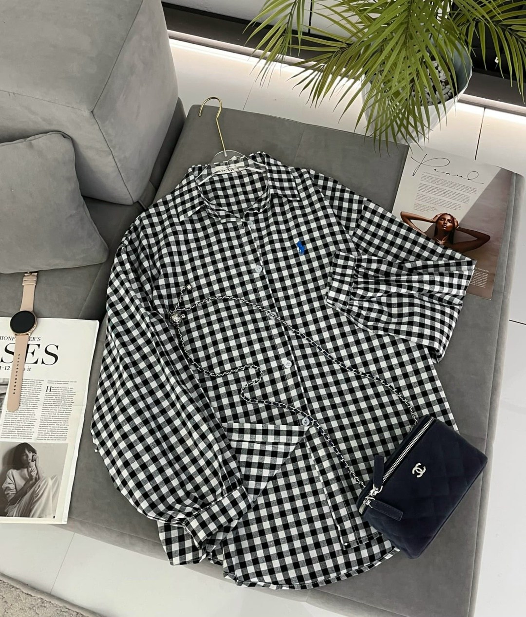 рубашка ральф лорен в клетку,рубашка женская клетка,рубашка женская,рубашка,стильная рубашка