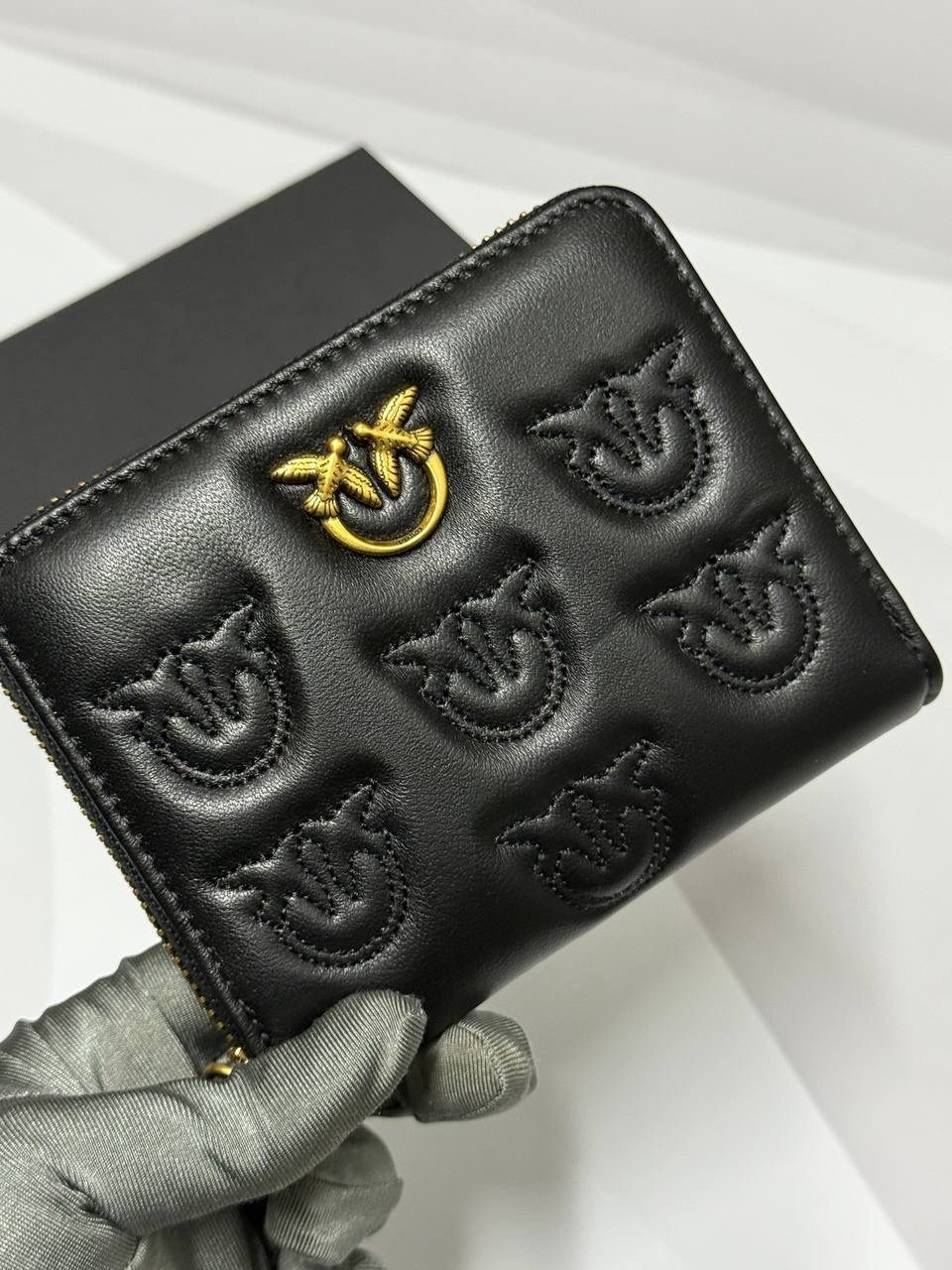 кошелек pinko,женские кошельки,кошелек pinko черный,кожаный кошелек pinko,кошельки для женщин