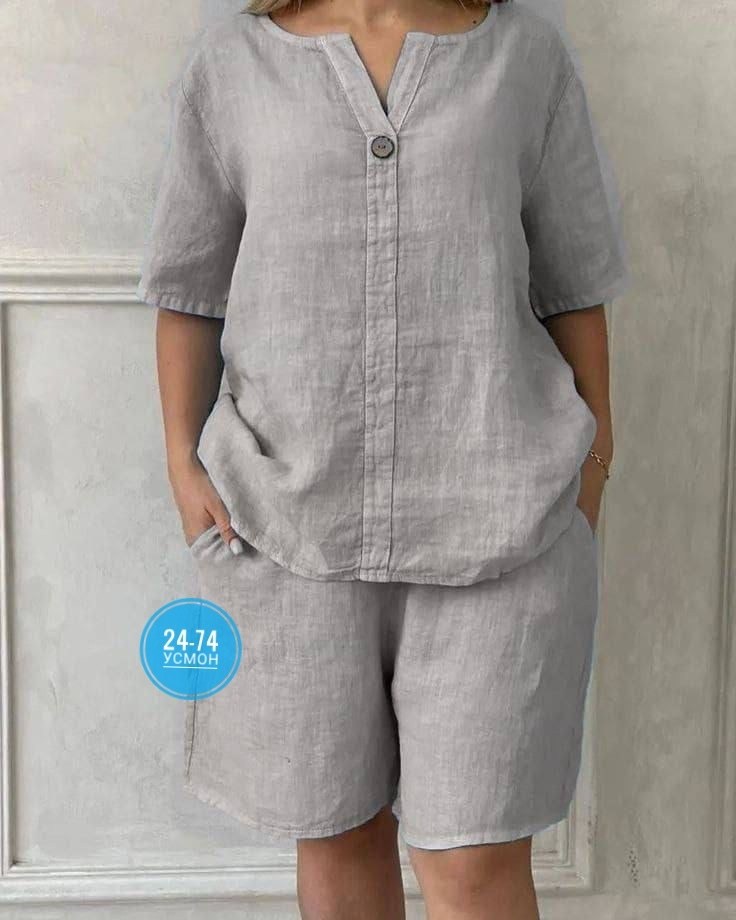 летние костюмы женские,костюм женский,костюм двойка женская,льняной костюм с шортами,костюм льняной