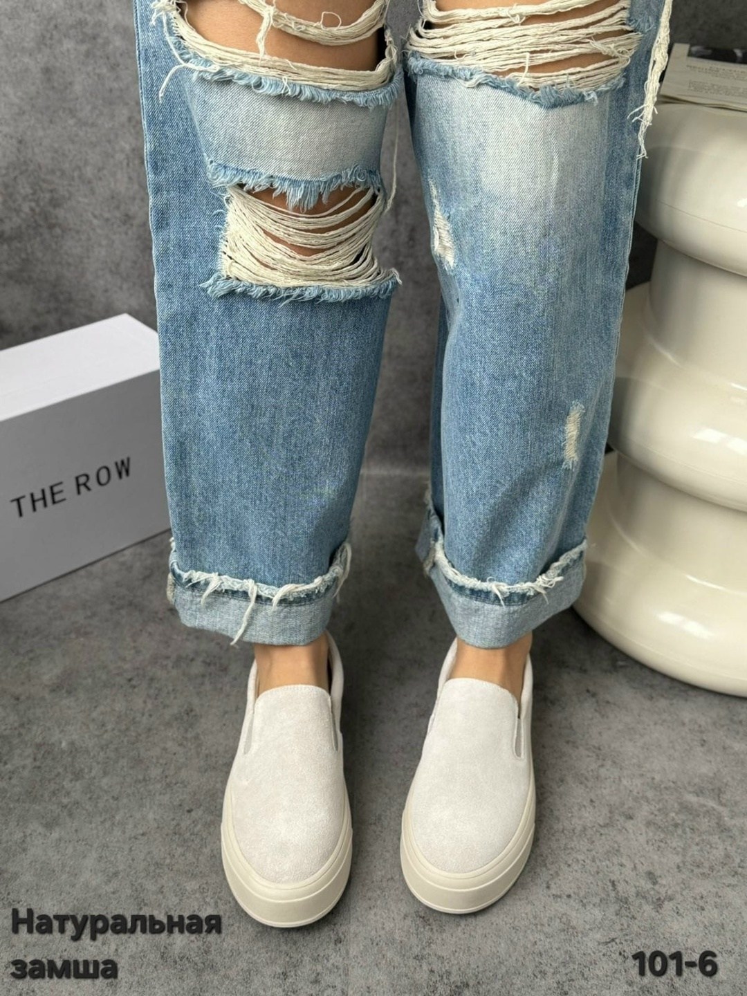 слипоны из натуральной замши the row,,слипоны женские,слипоны из натуральной замши,слипоны