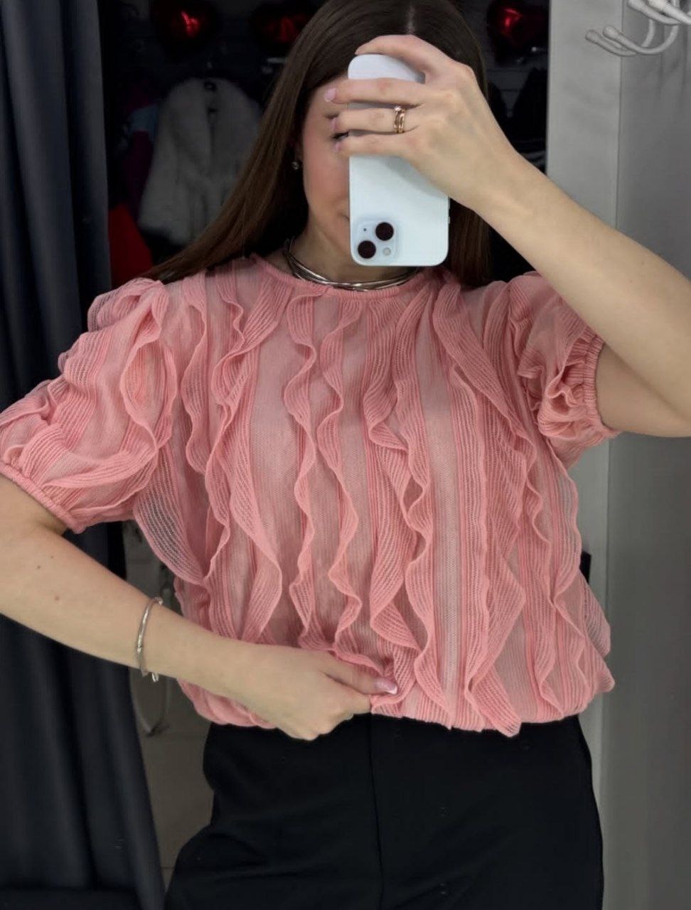 блузка с оборками,блуза,блузка женская,блузки,ажурная блузка