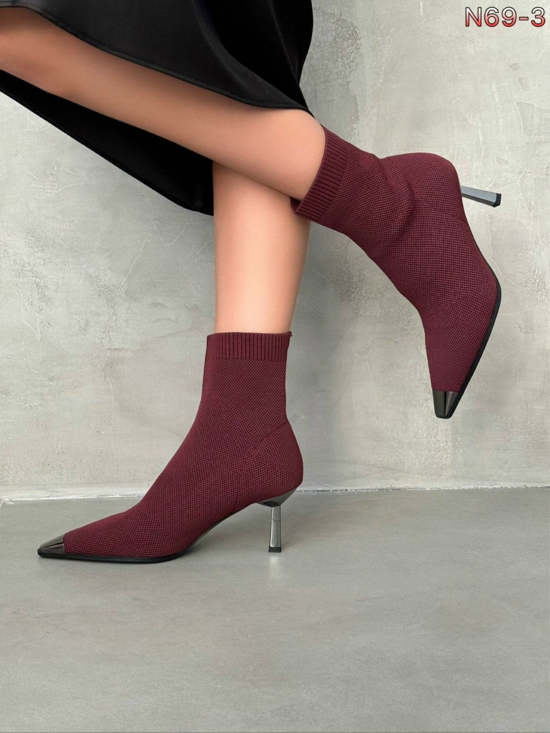 женские ботильоны с острым носком,женские ботильоны,ботильоны чулок,ботильоны бордовые,женские сапоги до середины икры