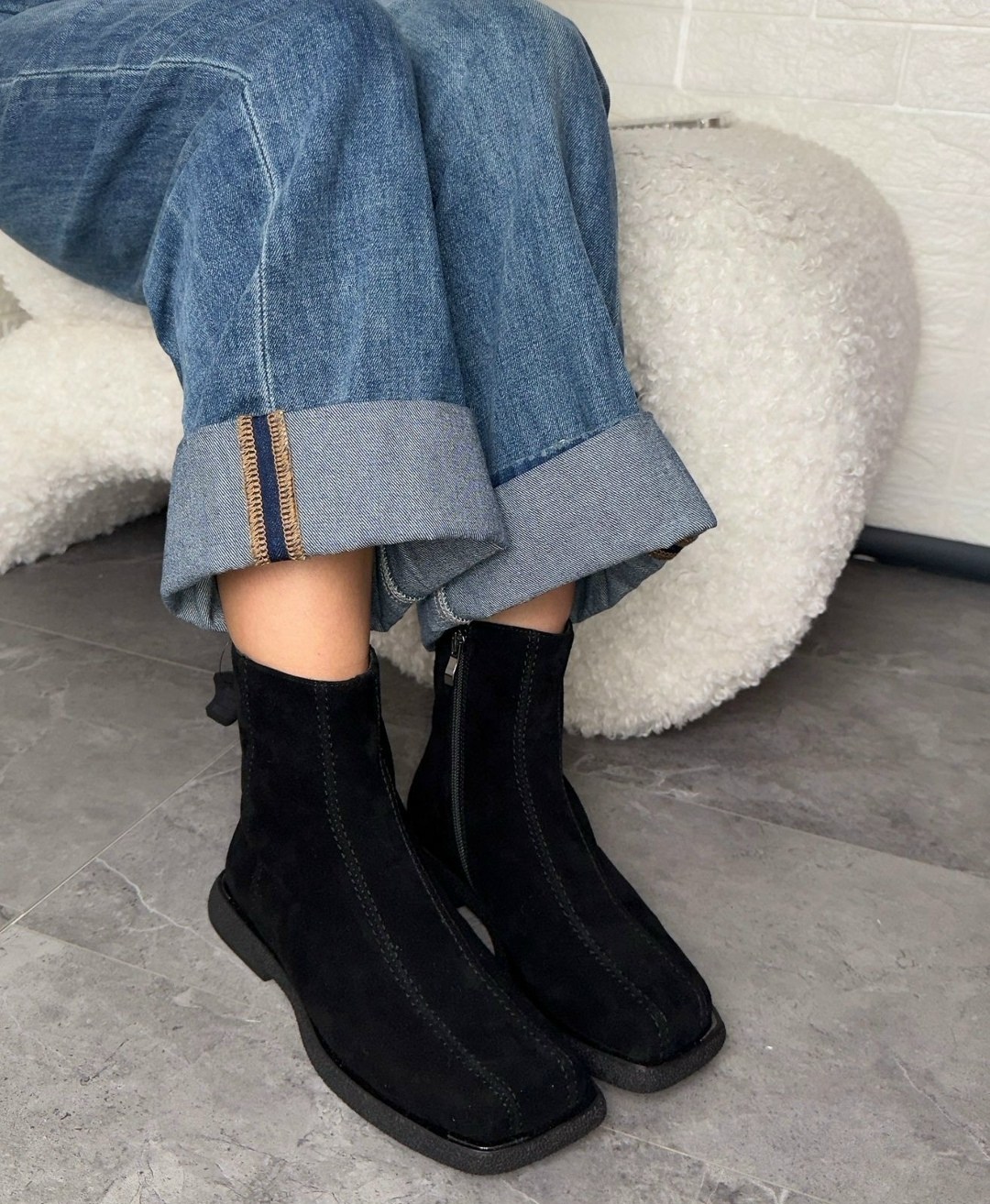 замшевые ботинки,,женская  the row замшевые ботинки,ботинки the row,женские ботинки