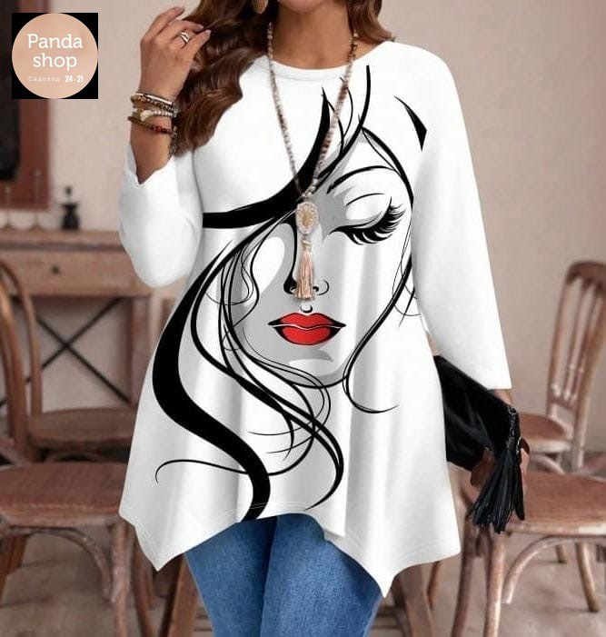 женская туника,туника большие размеров,туника больших размеров,туника #22453366,женская туника ткань крепун сублимация