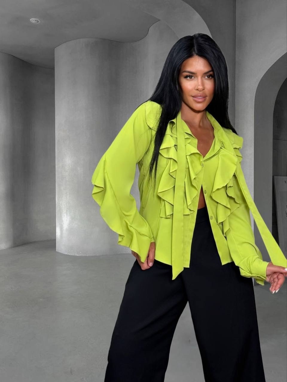 шифоновая блузка с воланами и рюшами slavalook brand,блузка с оборками,блузка стильная,блузка с рюшами,шифоновая блузка с воланами и рюшами