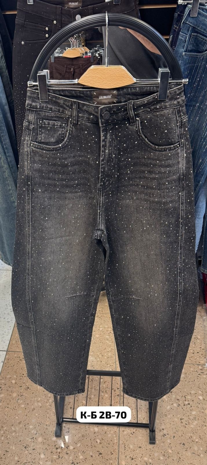 джинсы со стразами,джинсы женские,штаны джинсы,широкие джинсы,джинсы широкие багги со стразами selfsame