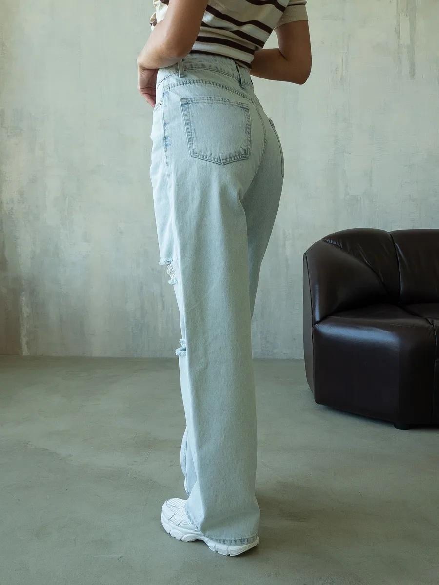 джинсы женские,широкие джинсы,джинсы широкие рваные,одежда джинсы,модные свитера