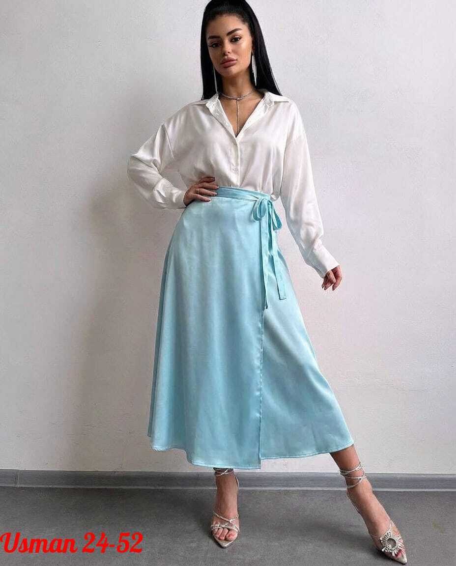 юбка,юбка женская,классическая юбка,юбка миди,юбка миди атласная