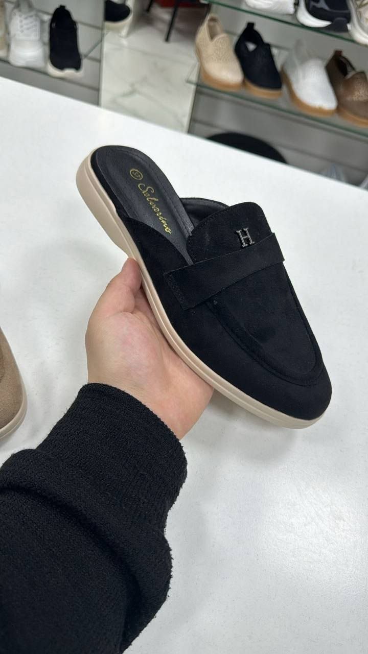 ,замшевые мюли,женская ,мюли женские,женские шлепанцы