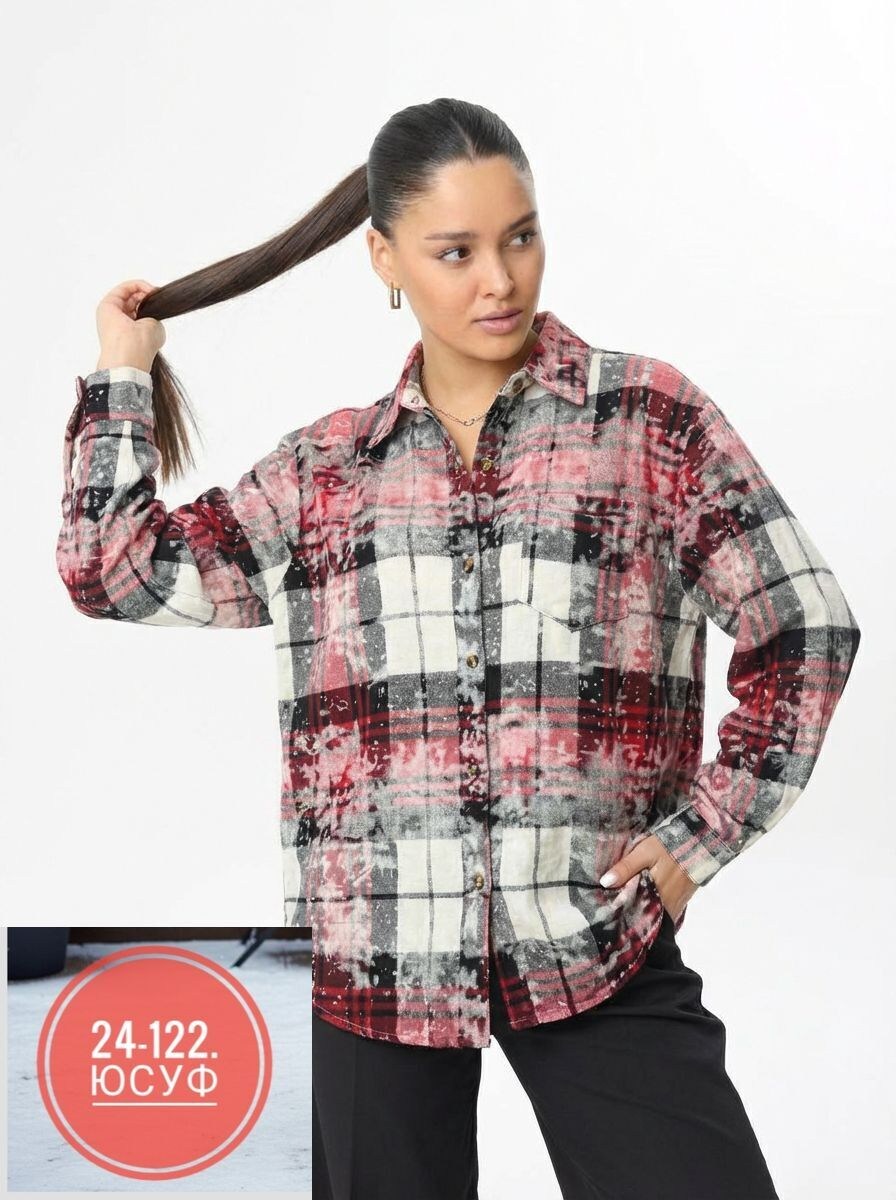 рубашка в клетку женская,рубашка в клетку оверсайз удлиненная ulashova,женская рубашка,рубашка в клетку,рубашка женская в клетку оверсайз