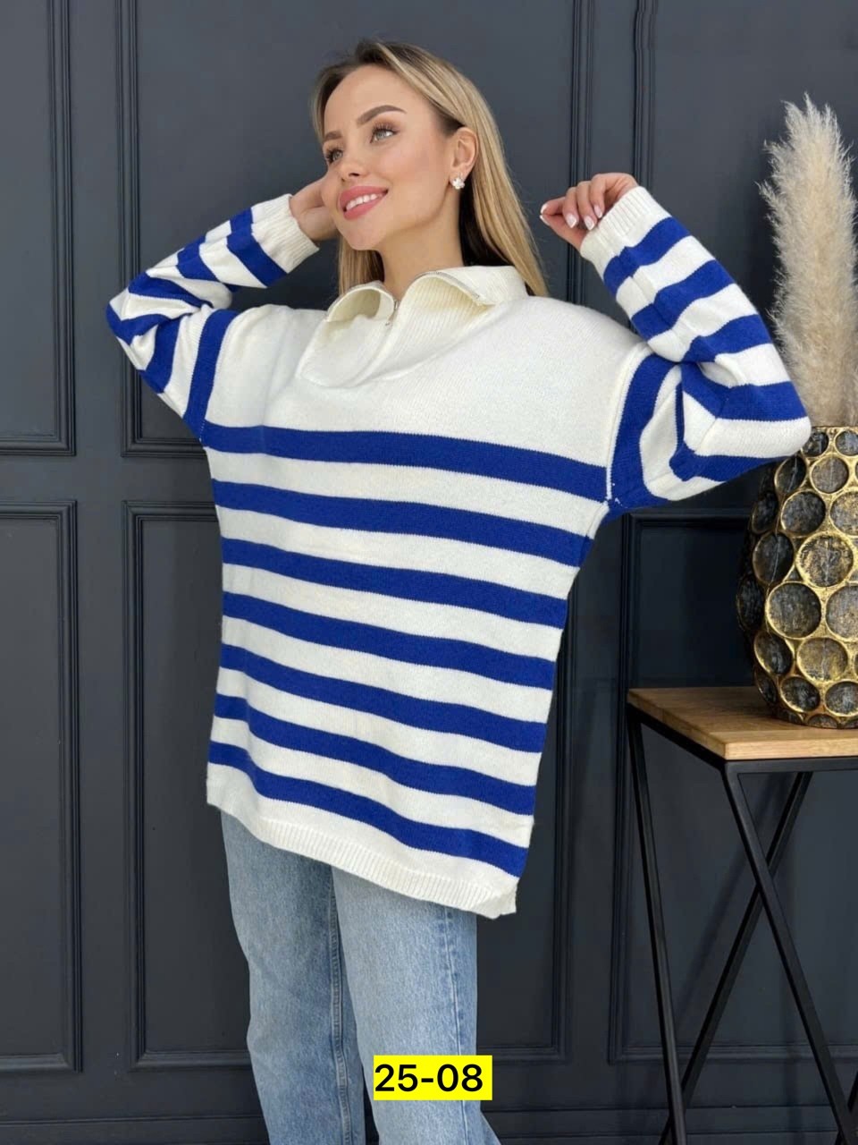 свитер кофта вязаная,женские вязаные свитера,кофта вязаная в полоску,свитера больших размеров,женский свободный свитер