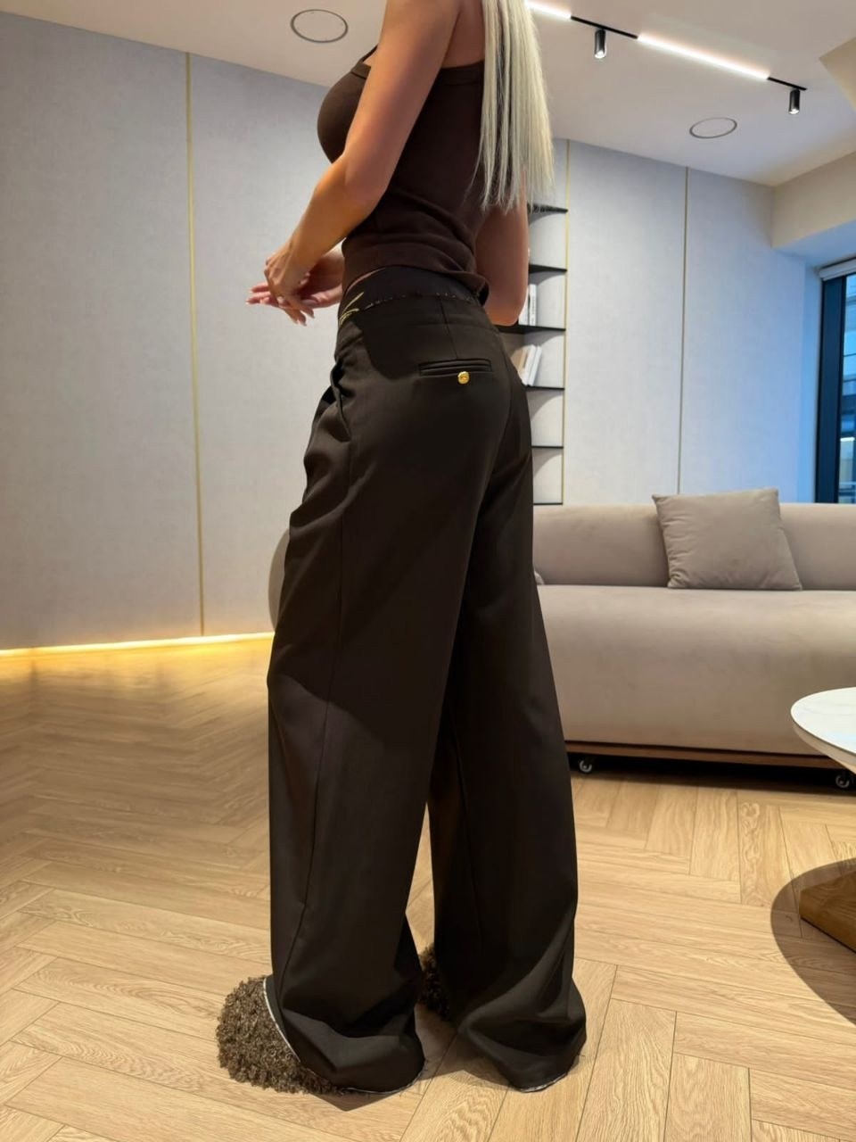брюки палаццо,широкие брюки,брюки женские широкие,комбинированные брюки,стильные брюки