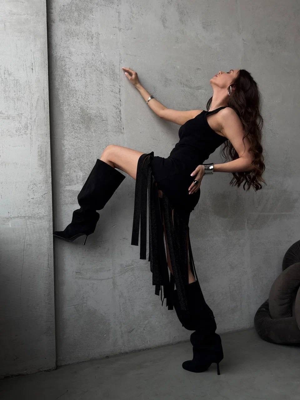 девушка,модели,стильное платье,платье с оборками,платье мода