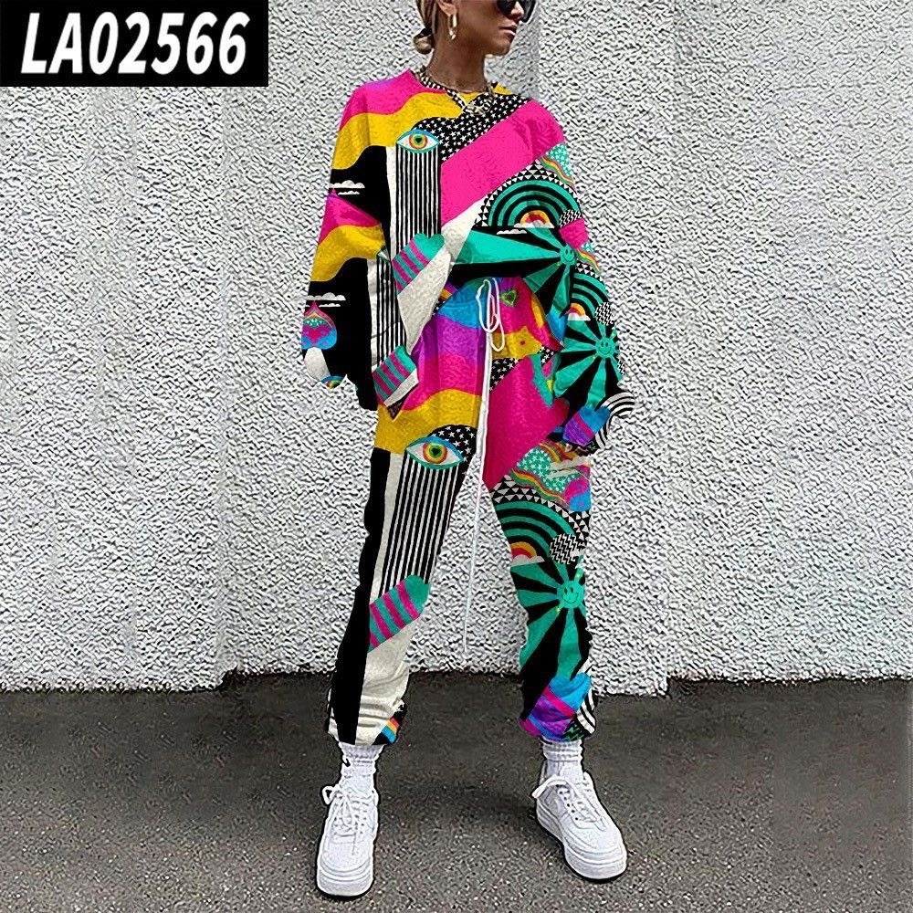 женский спортивный костюм из двух предметов,женские спортивные костюмы,женские спортивные костюмы из 2 предметов,костюм с принтом,спортивный костюм с принтом