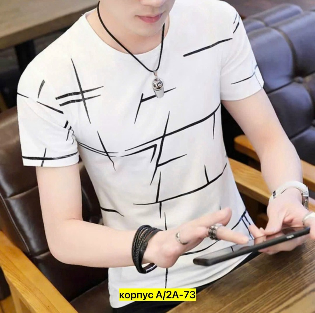 мужская футболка с короткими рукавами,футболка в корейском стиле,корейские футболки мужские,футболки для мужчин,мужская футболка