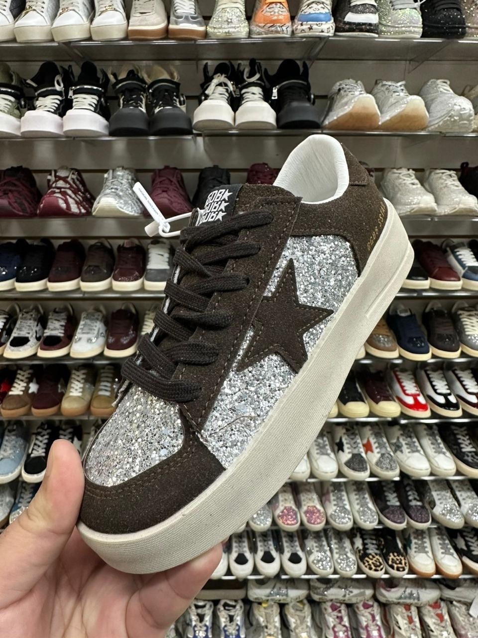 ,кроссовки golden goose с пайетками на платформе,обуви,кроссовки женские, женская